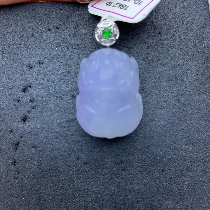 翡翠18K金镶嵌手链翡翠