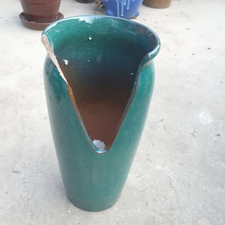 红陶16/32瑕疵口部磕碰