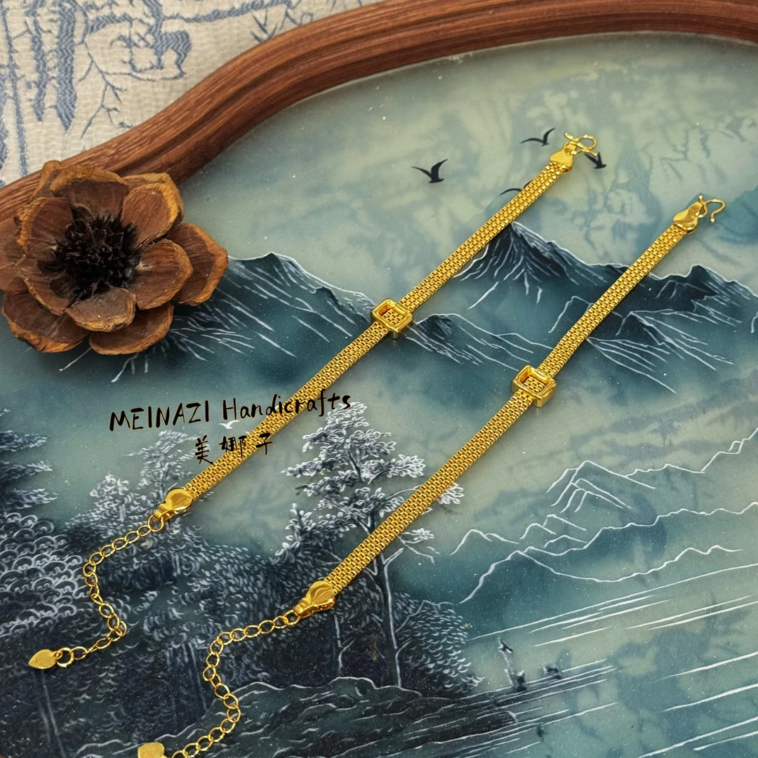 手链  MEINA/方形表带手链时尚百搭气质手工轻奢