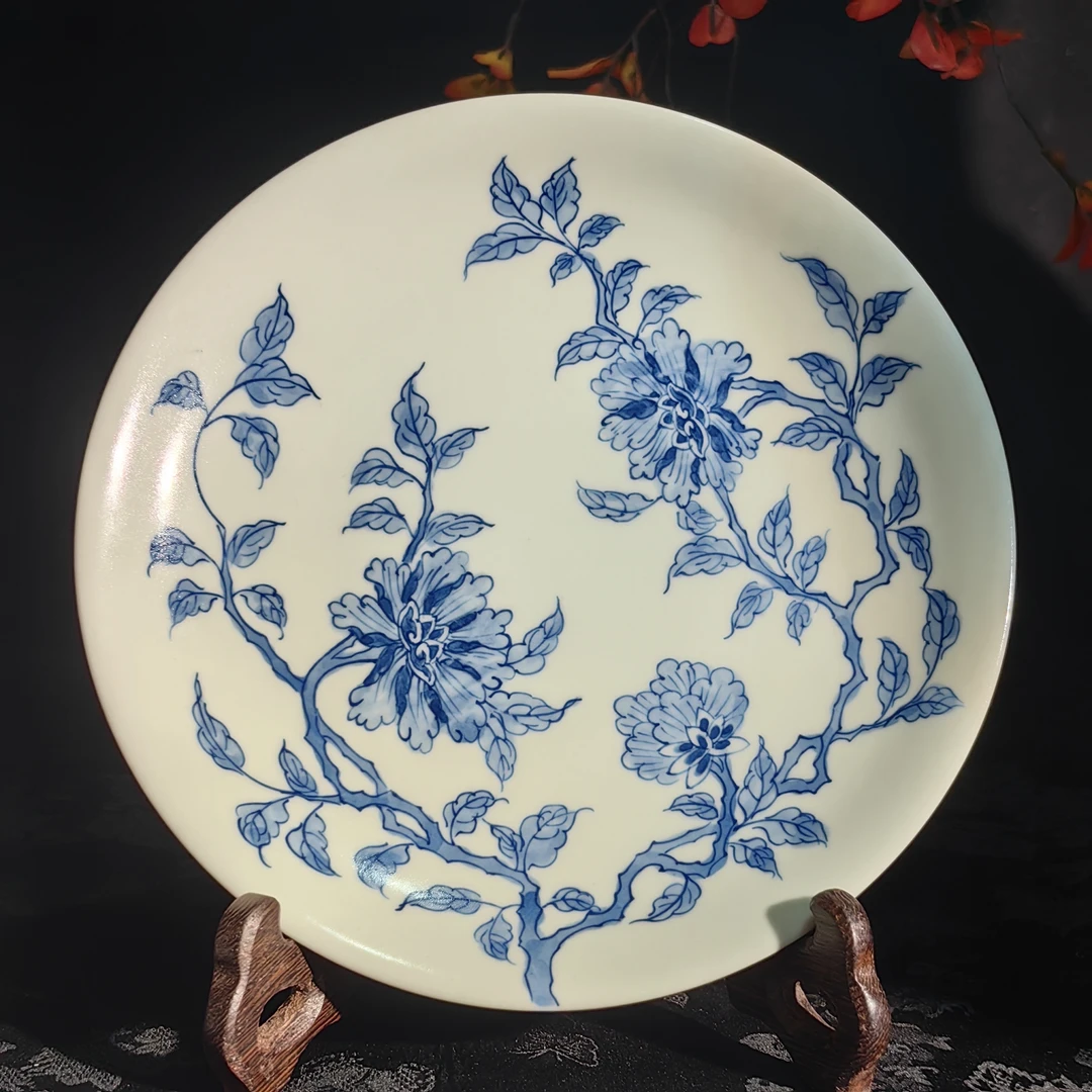 觅纤柴窑  花卉壶承-18厘米  MQ0087