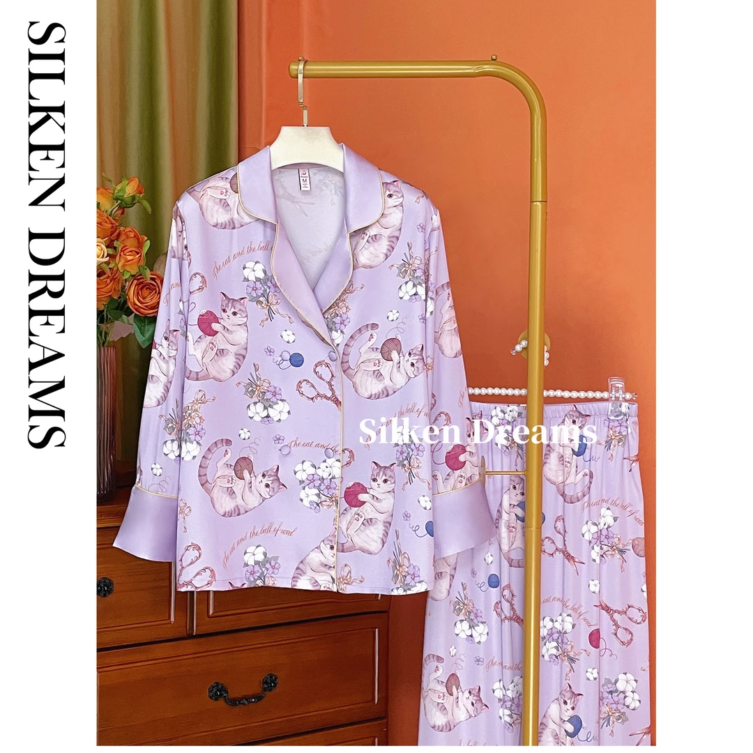 【悠长假期 | 黛莉的猫】春秋可爱休闲舒适可外穿薄睡衣家居服套装