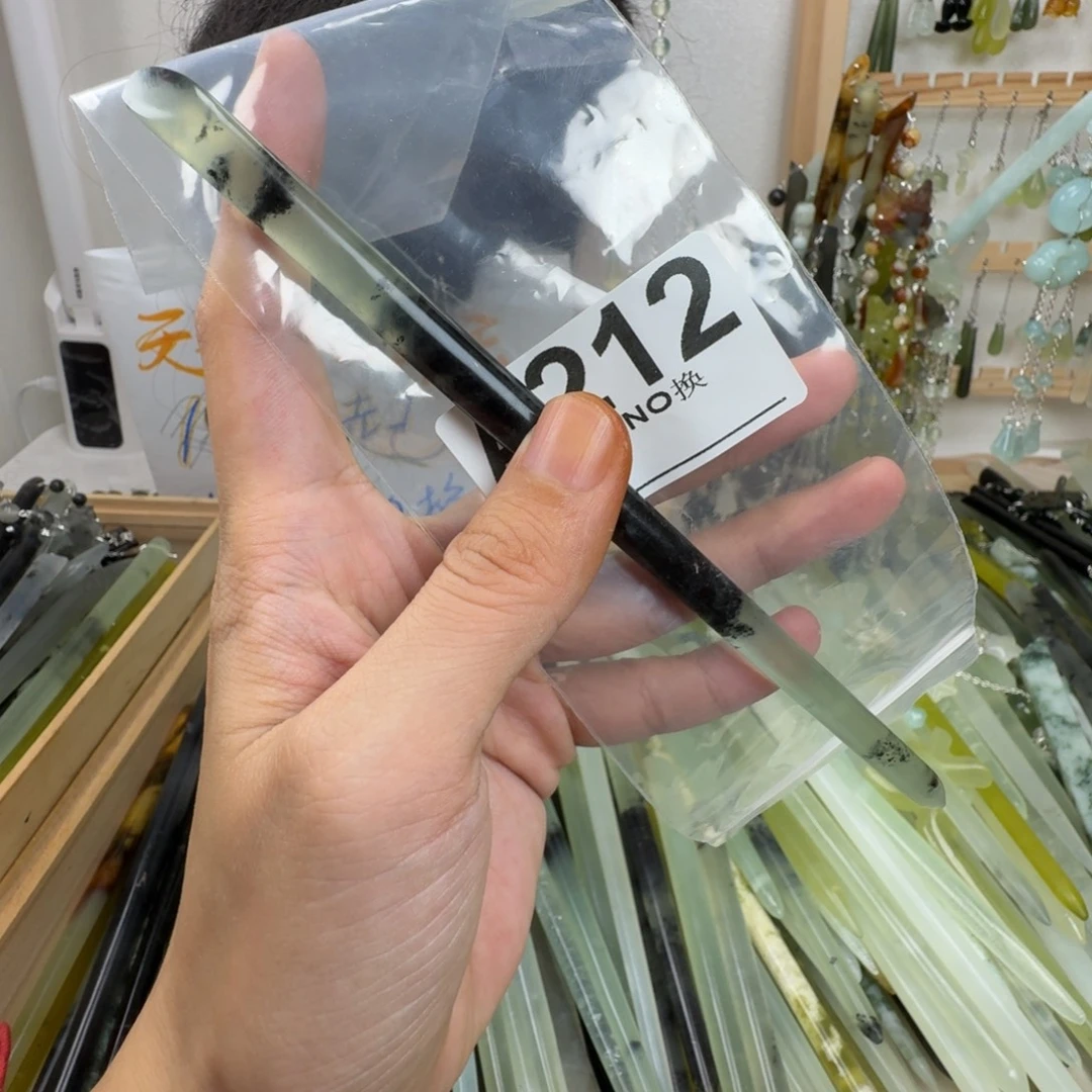 -***-蛇纹石玉合金发饰