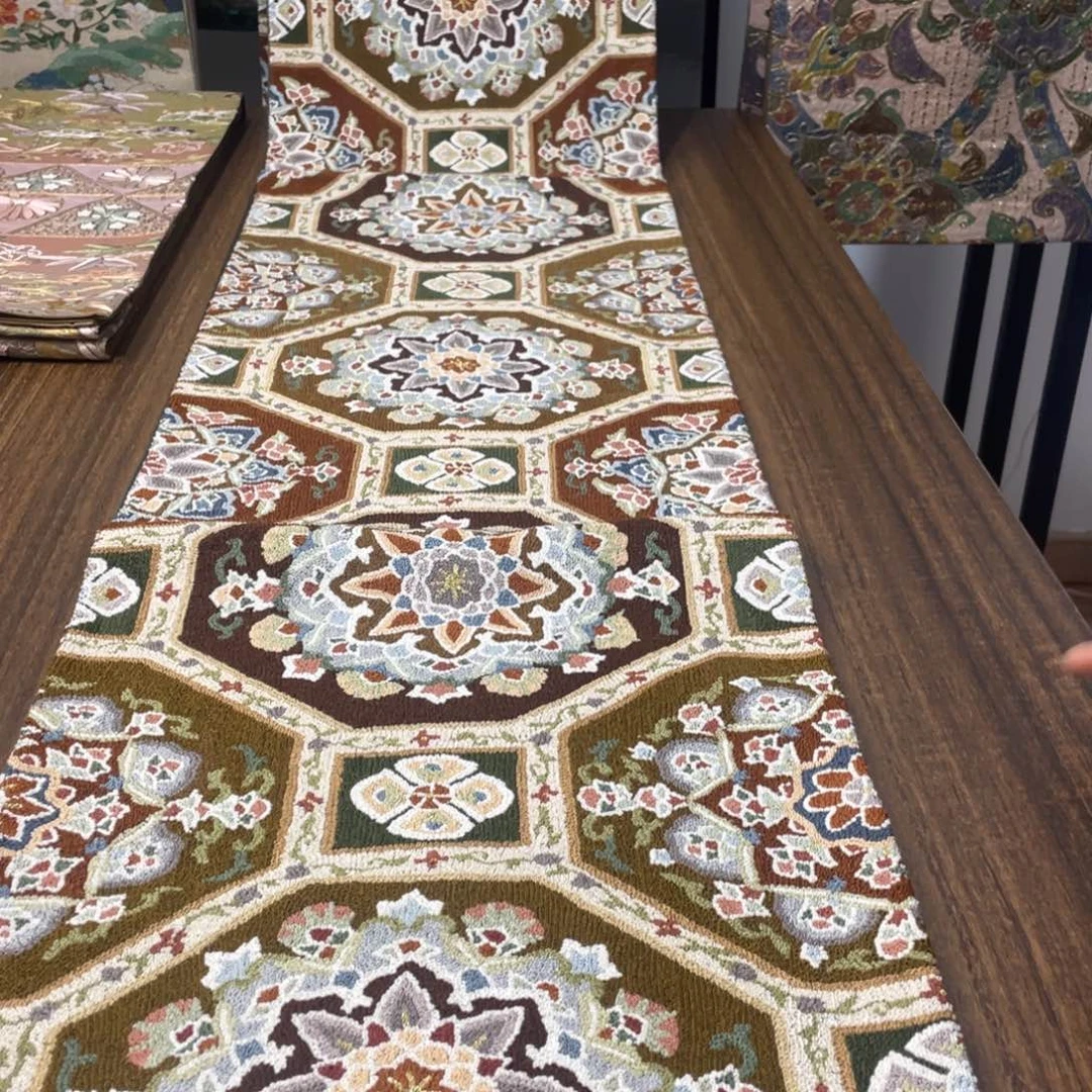 织绣唐锦西阵织桌旗44