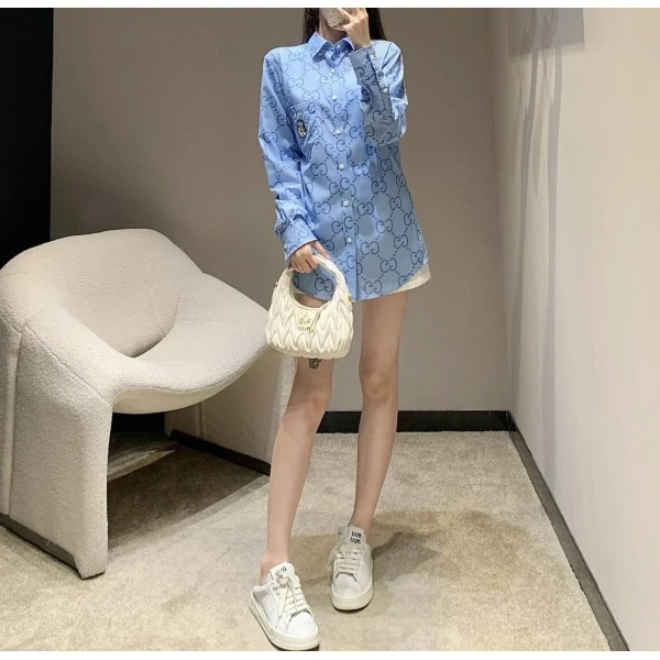 妃鱼/古驰/棉/衬衫/95新/s零九一九