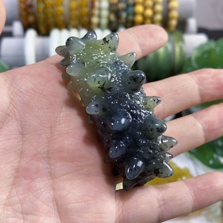 未镶嵌岫玉手把件