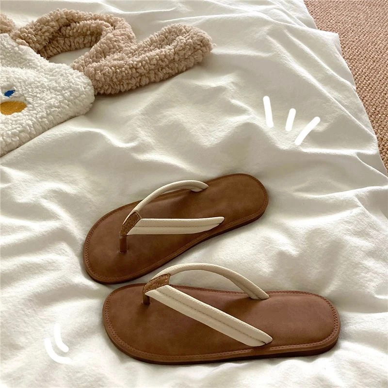 拖鞋女鞋外穿踩屎感人字拖鞋女2025夏季ins高颜值沙滩休闲透气凉