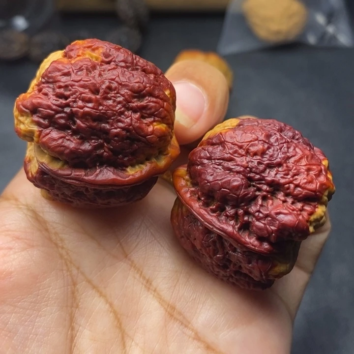 把件文玩核桃39尺蝴蝶蟾