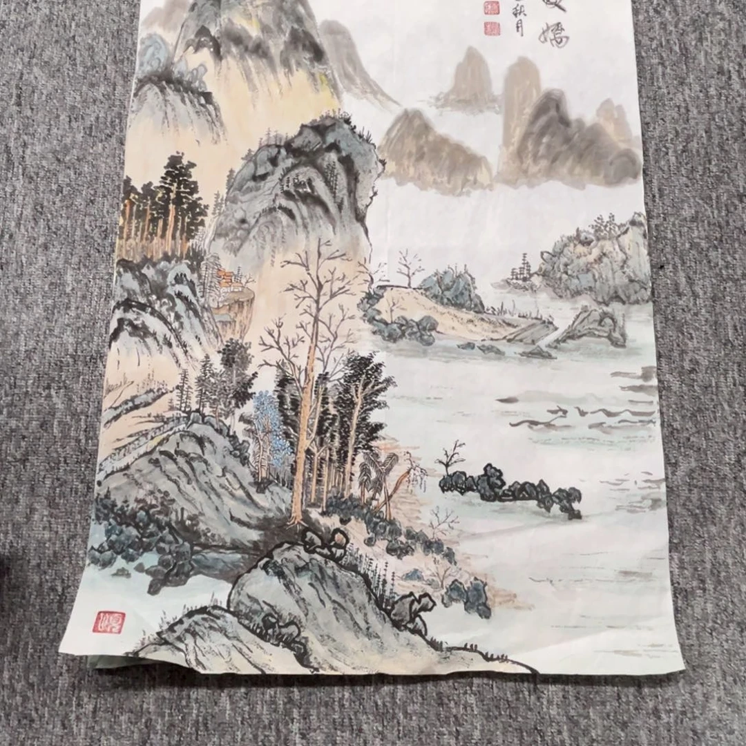 国画绘画作品多次参加68.45