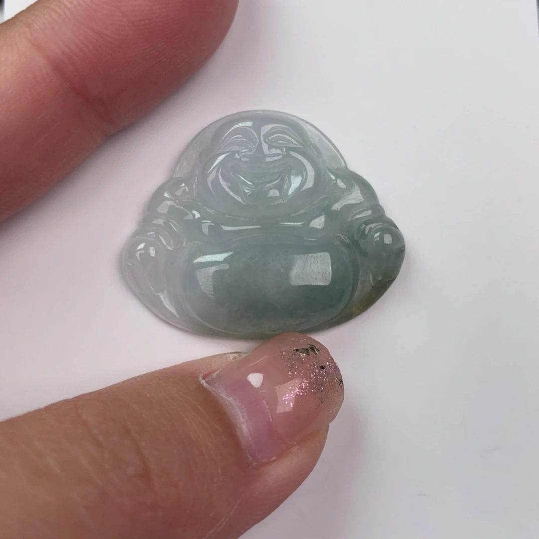 翡翠未镶嵌颈饰佛公