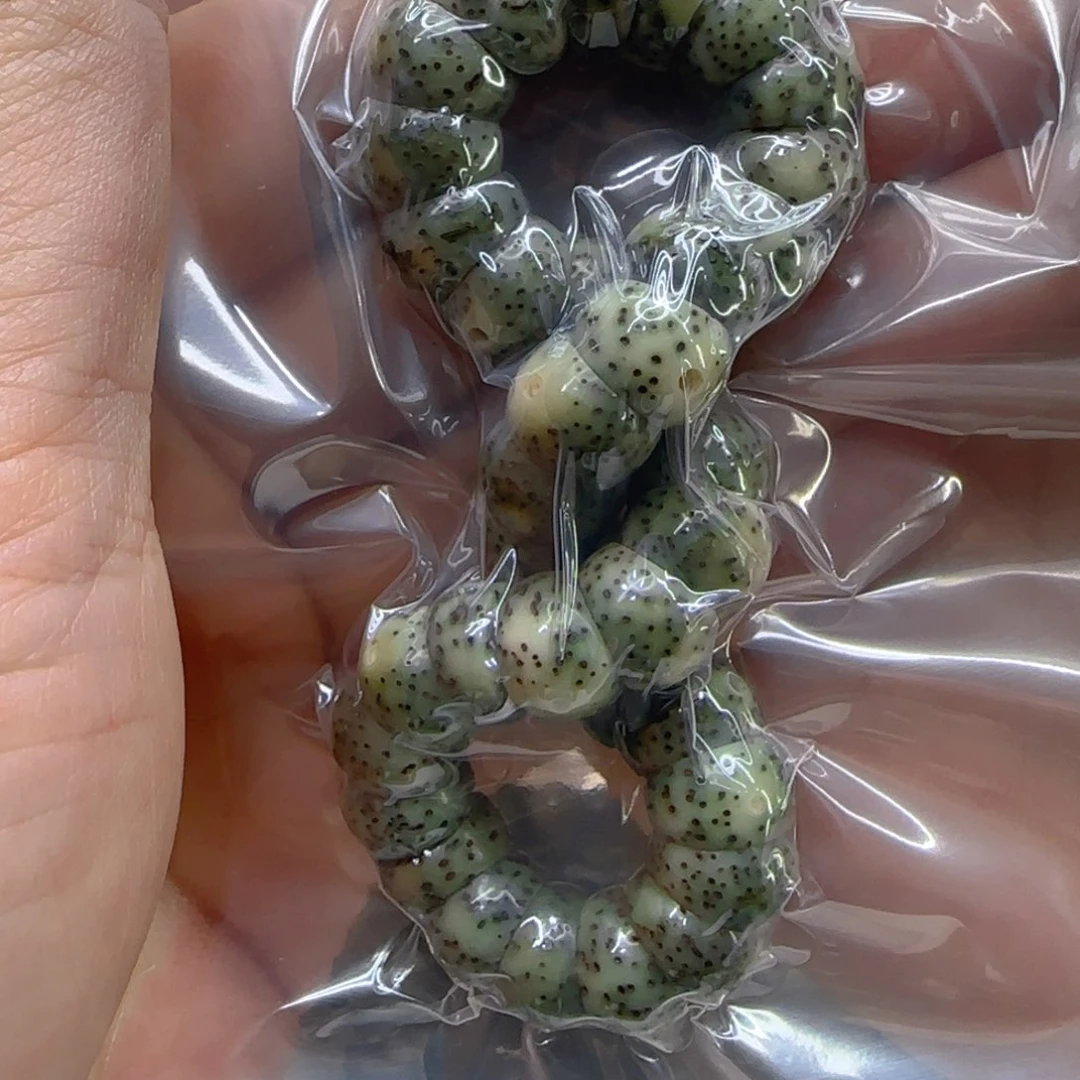 星月菩提手串13哈哈绿星月菩提1.0蒜瓣猪大肠单圈