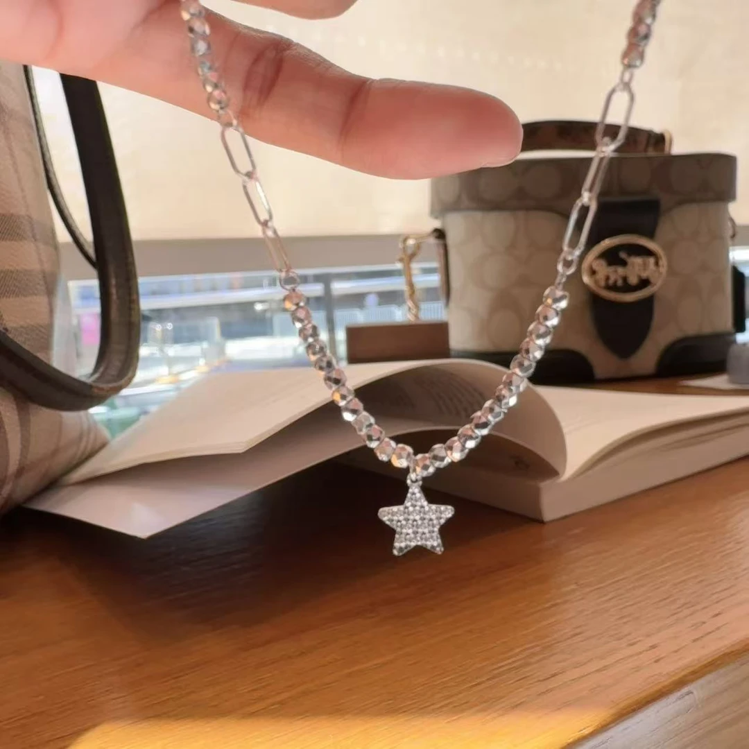 铂金pt950手链星星爆闪小蹦迪珠送朋友送爱人小清新简约高级