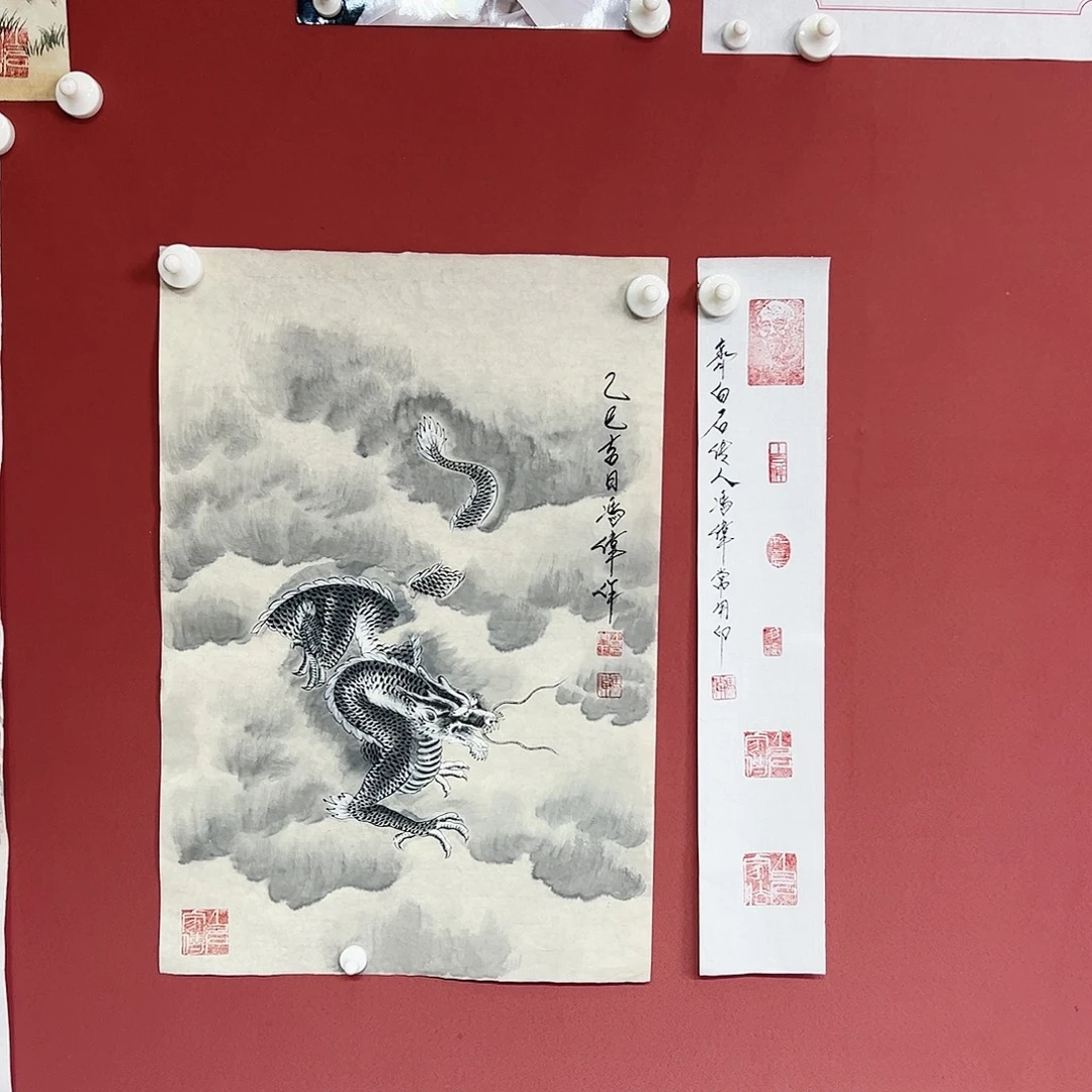 国画冯伟老师亲笔手绘国画作品慧
