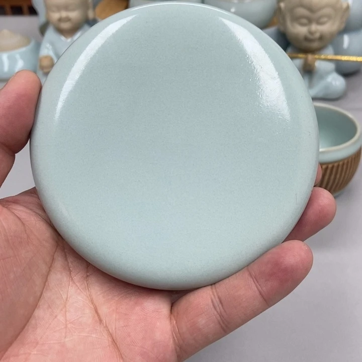 瓷枷*天青色重工赵琳老师杯垫