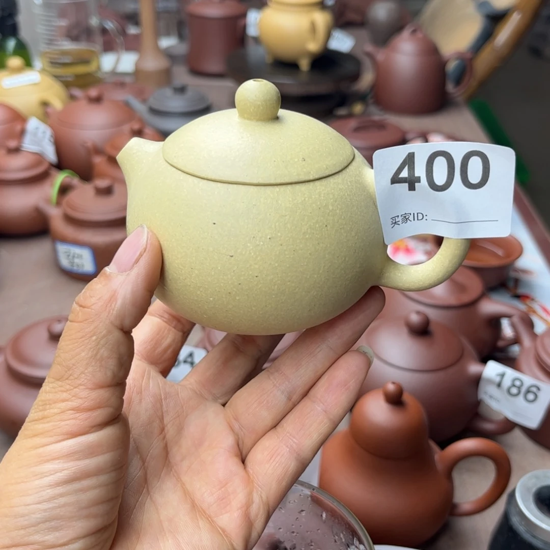 紫砂茶壶本绿大瑕疵160cc