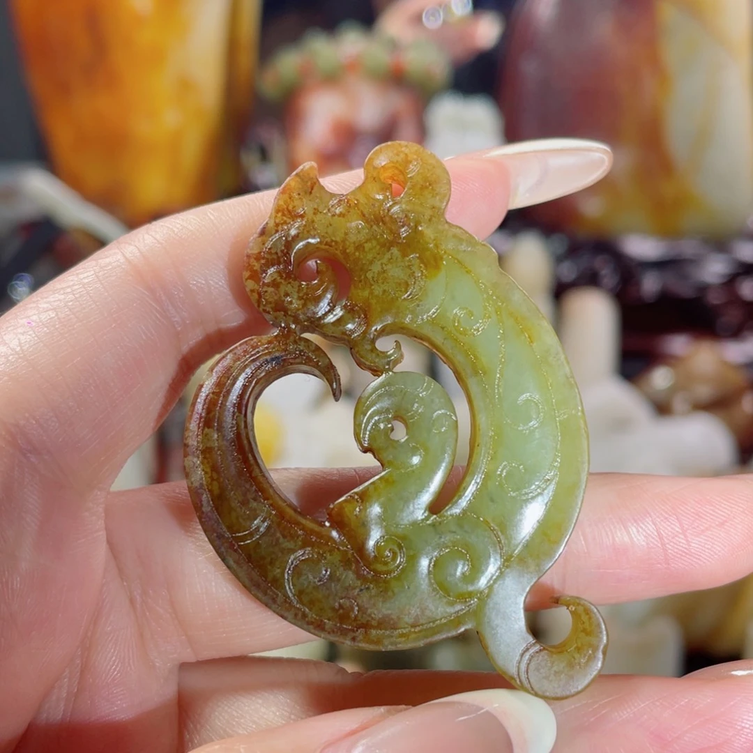 和田玉未镶嵌挂件24