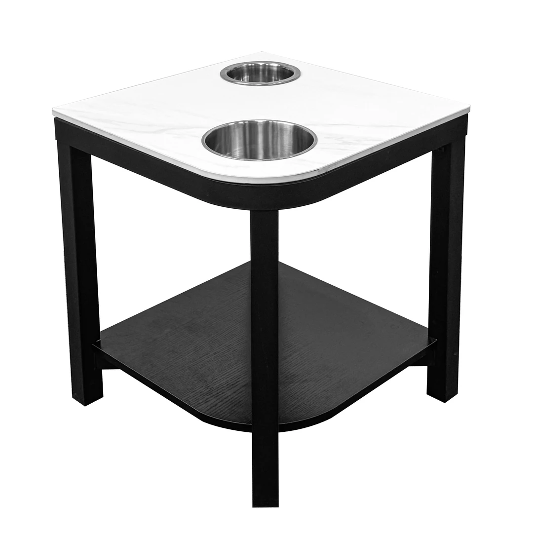 [到手2个】扇形岩板双缸A4棋牌麻将室专用双层储物带烟灰缸加粗