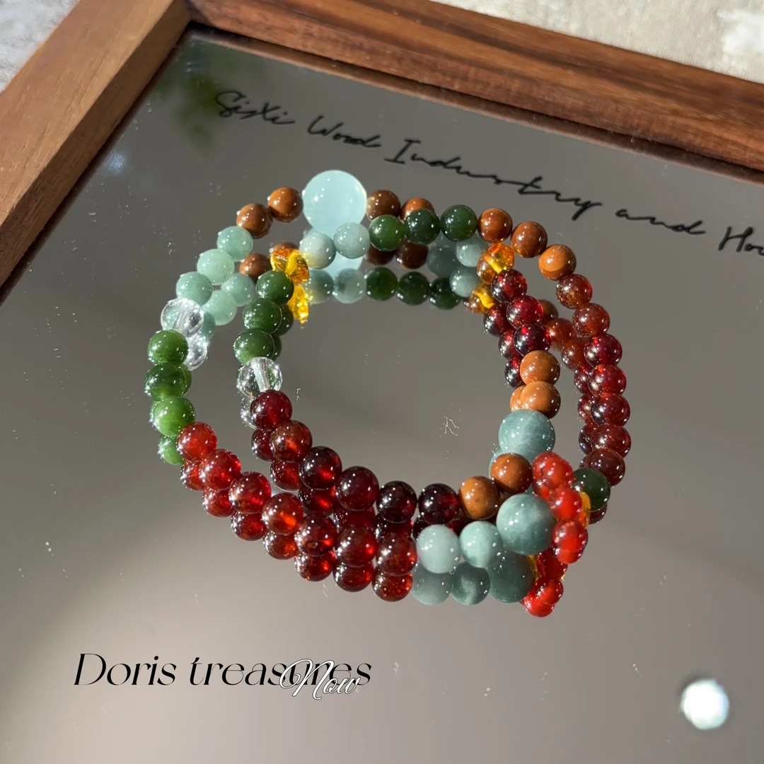 【圣诞序曲】 水晶手串 多样性发一 颜色微差