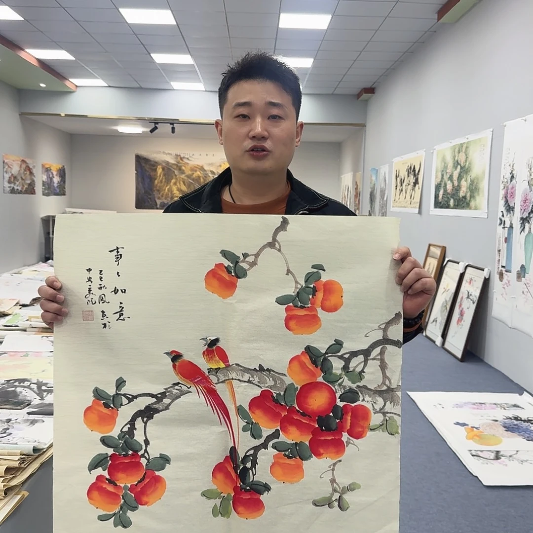 国画国画作品宣纸纯手绘