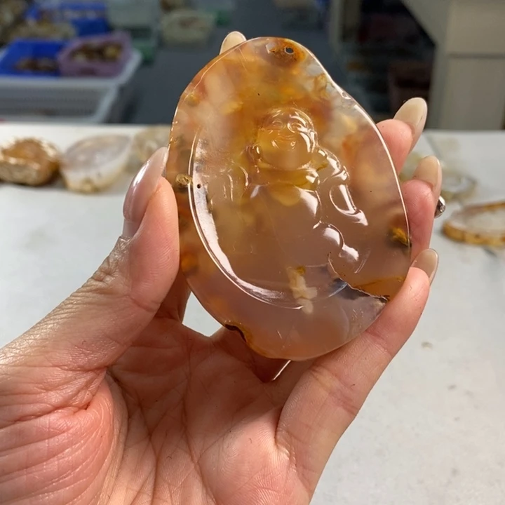 玛瑙/玉髓吊坠(不含链)未镶嵌