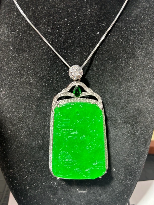 大号山水牌吊坠d045