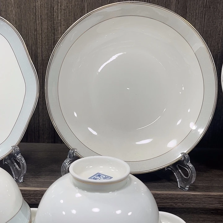 陶摆件盘子4深2平6个装