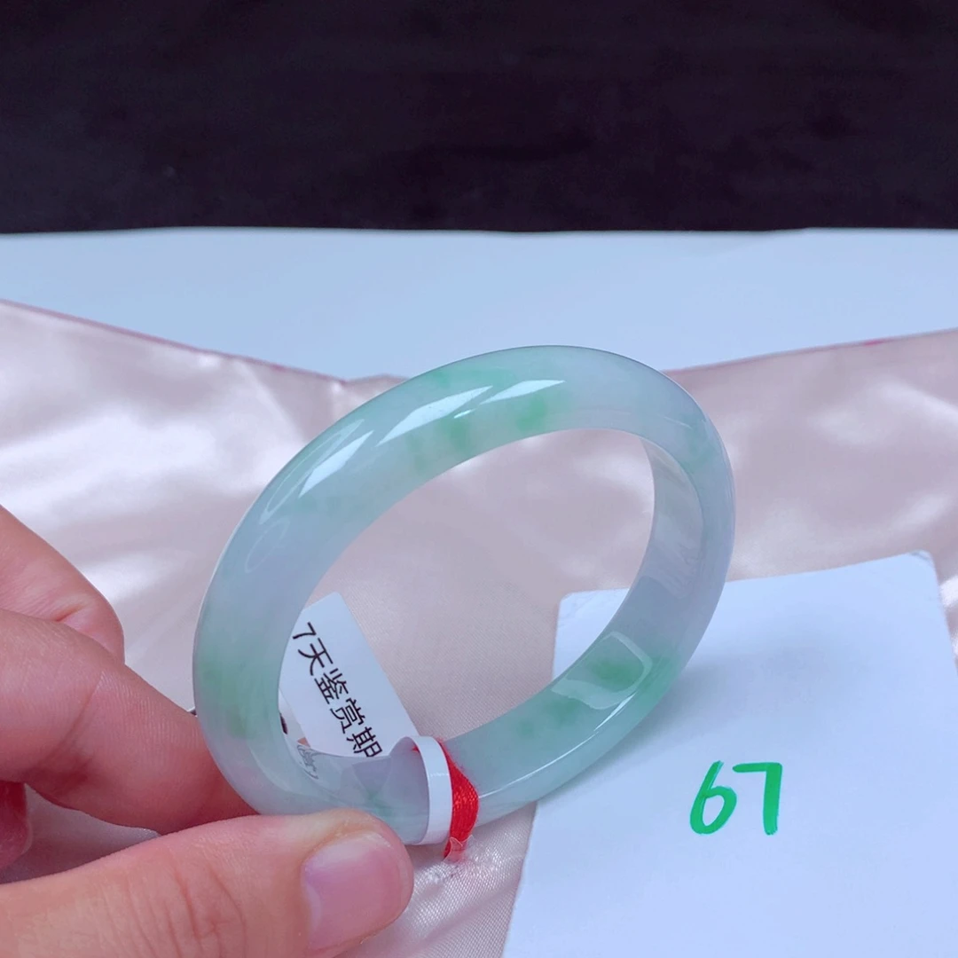 未镶嵌手镯翡翠缅甸天然A货翡翠手镯56.5贵妃