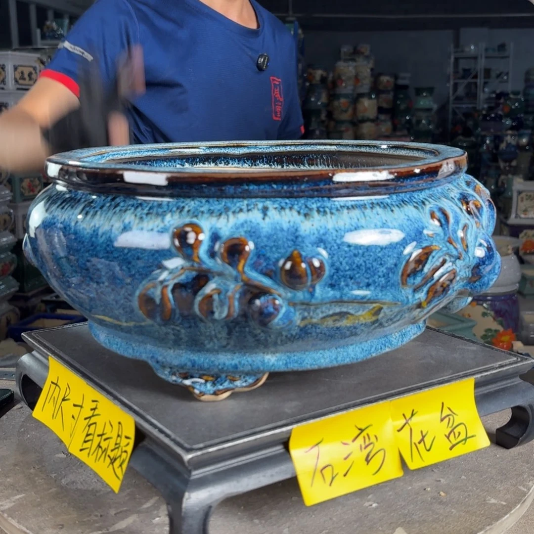 一风堂石湾花盆 内26*12