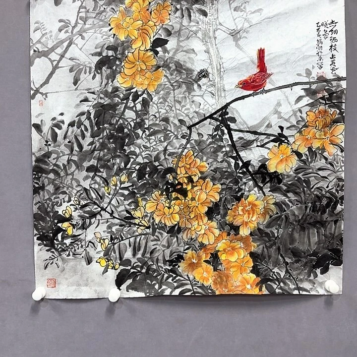 国画亲笔手绘放心去藏