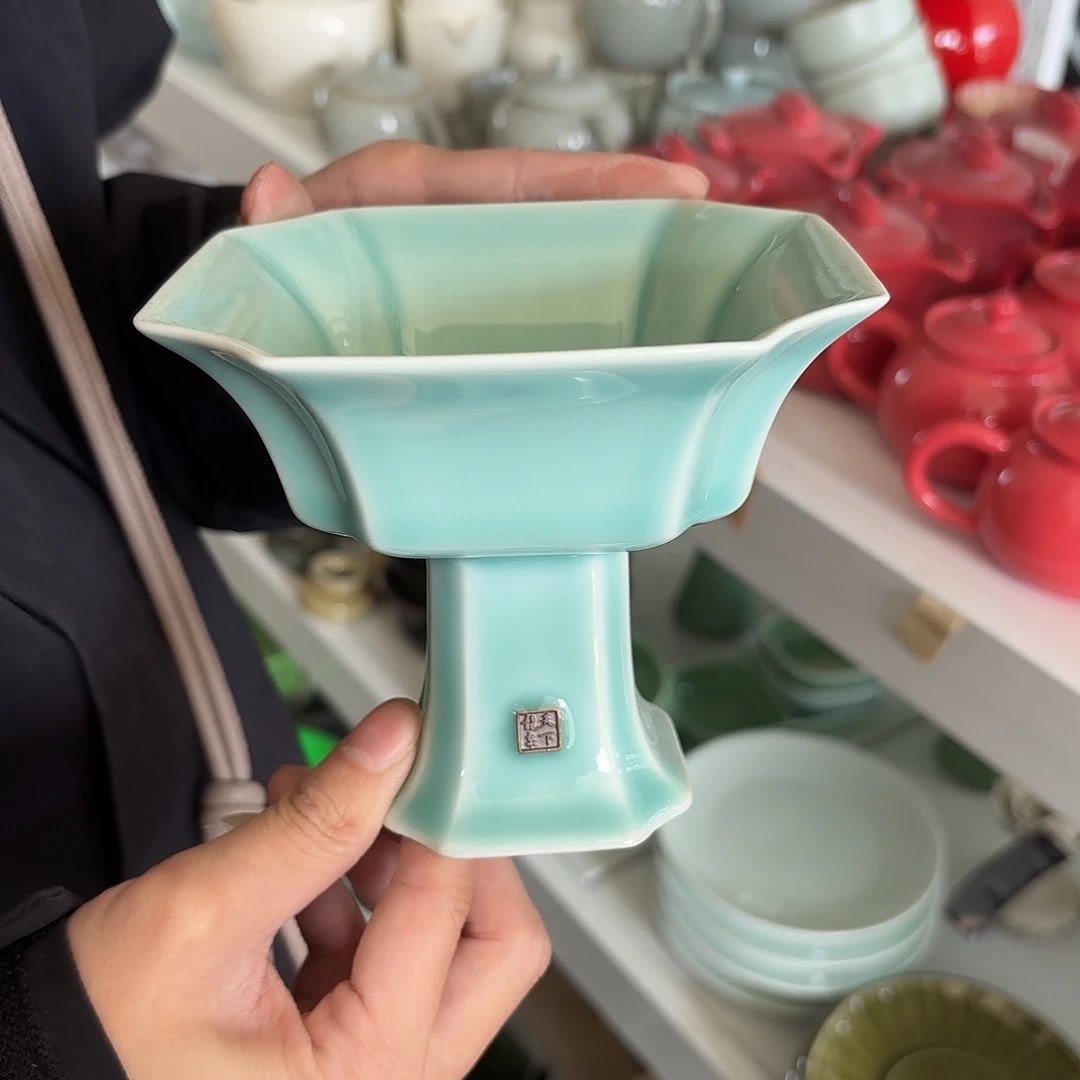 龙泉云间青瓷小米茶器