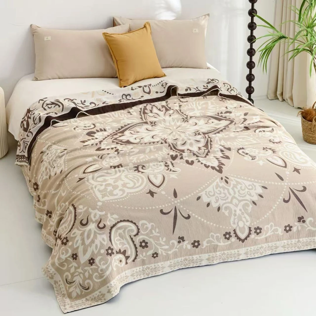 床盖【波西米亚】2.3X2.5米 高端轻奢双人加大亲肤四季床盖