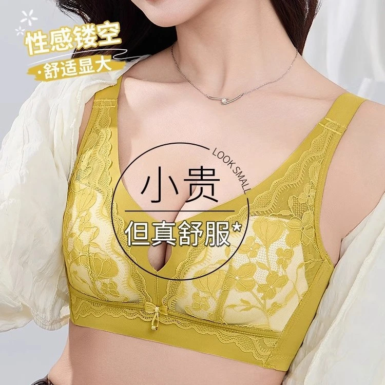 正品内衣女无钢圈小胸聚拢收副乳防下垂2025年新品爆款性感文