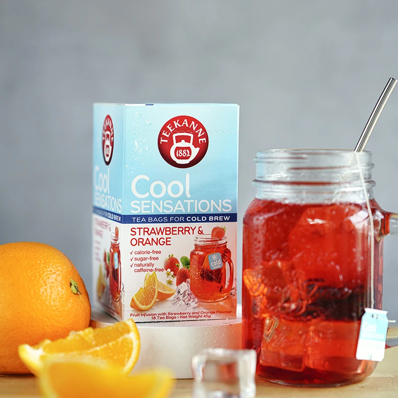 2026年1月到期德国百年恬康乐草莓香橙冷泡果茶4盒装组合