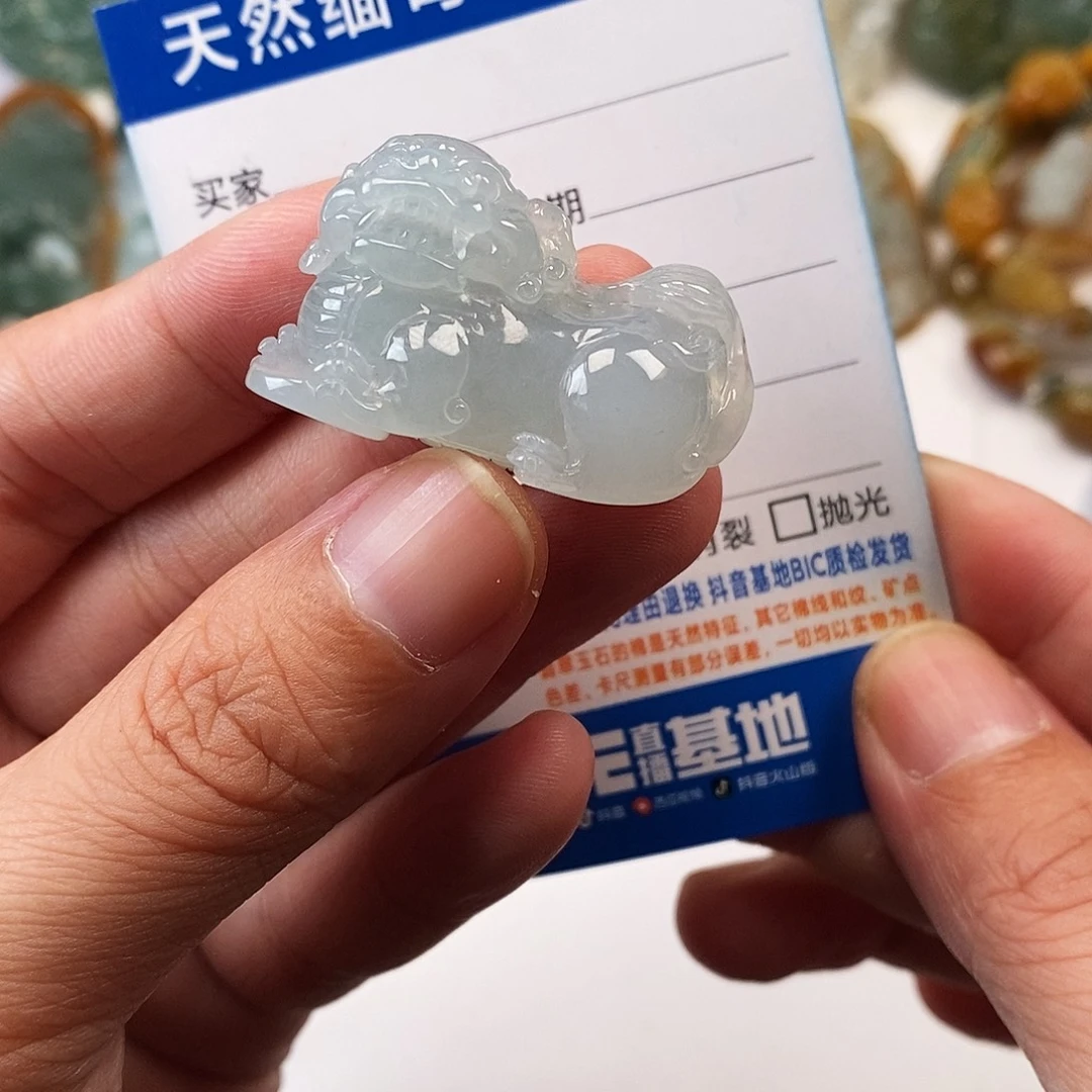 翡翠未镶嵌颈饰貔貅