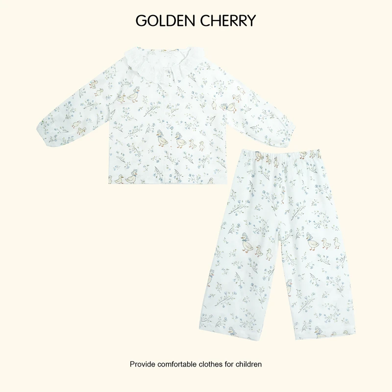 【金樱桃Golden cherry】小童小鸭子娃娃领套装JYT2194