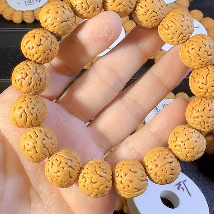 凯***桃核吊坠盘锦奶豆肌肉纹