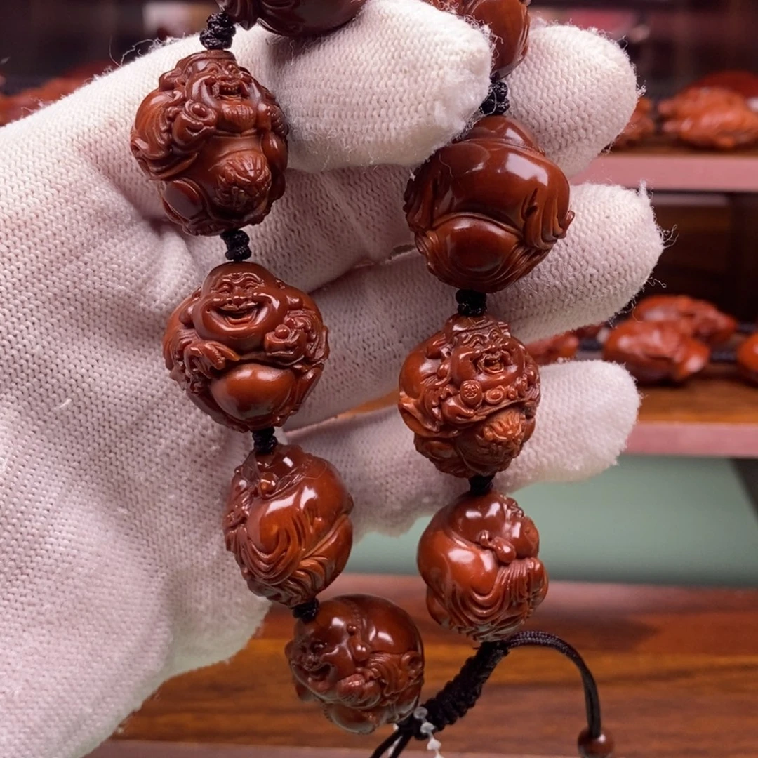 二***龙木质橄榄核回血直播间