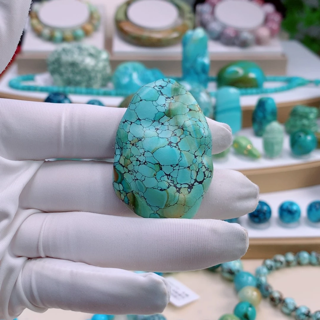 未镶嵌绿松石珠宝奇石