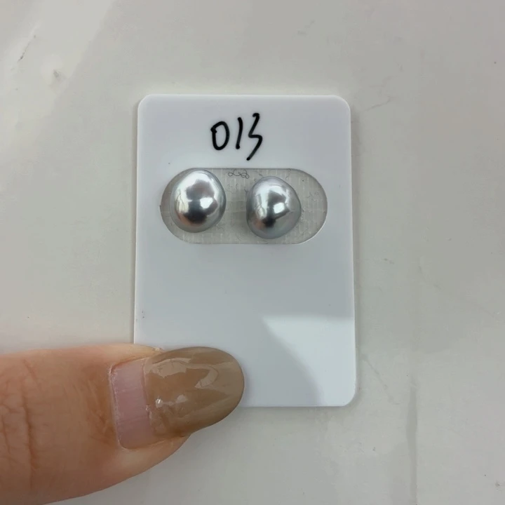 海水珍珠裸珠海水珍珠大溪地铂金灰keshi裸珠