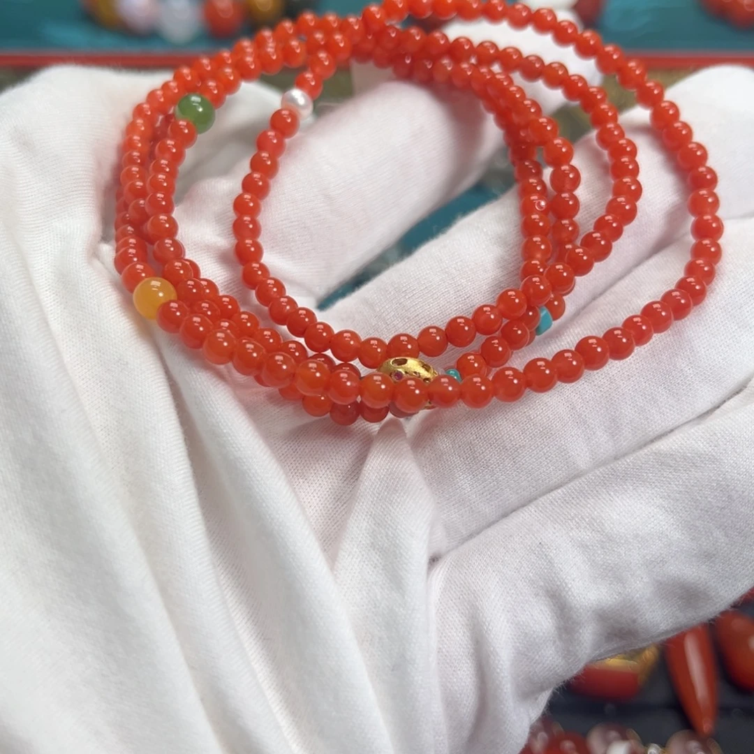 南红玛瑙未镶嵌手串