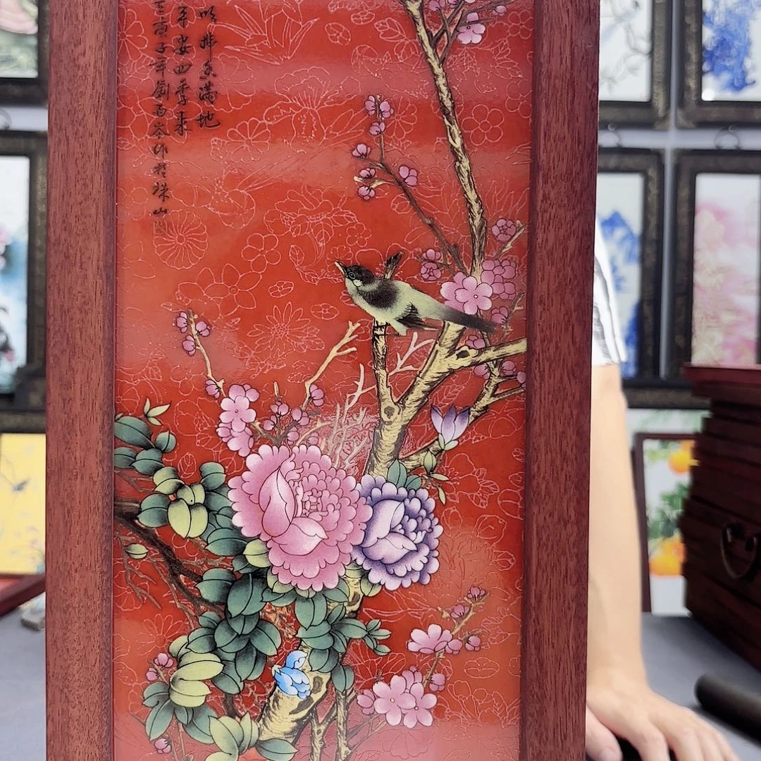 摆件景德镇陶瓷瓷板画