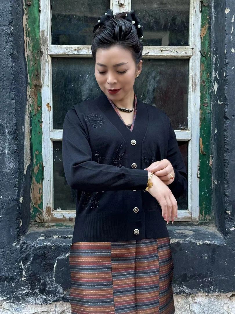 夏季新款毛衣高腰民族风复古百搭休闲女士毛衣时尚