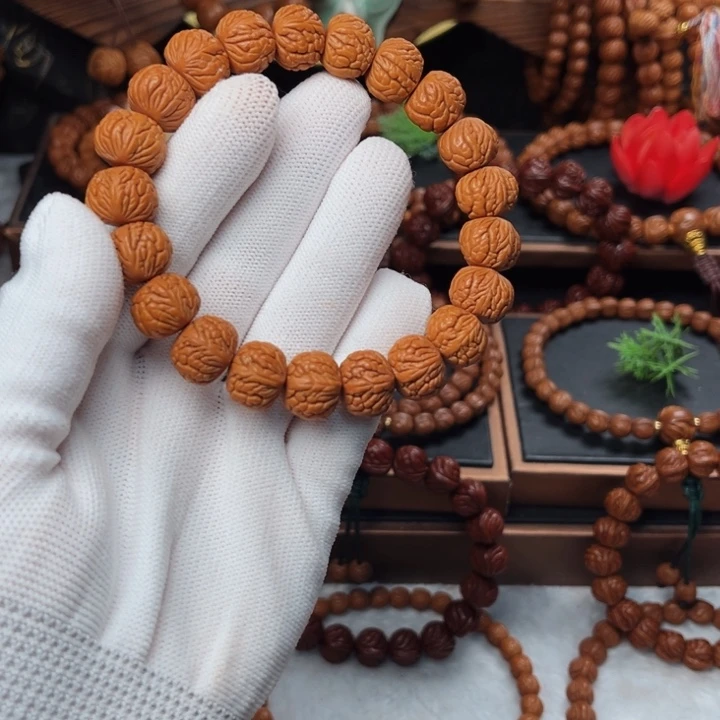 吊坠桃核14荔枝手串