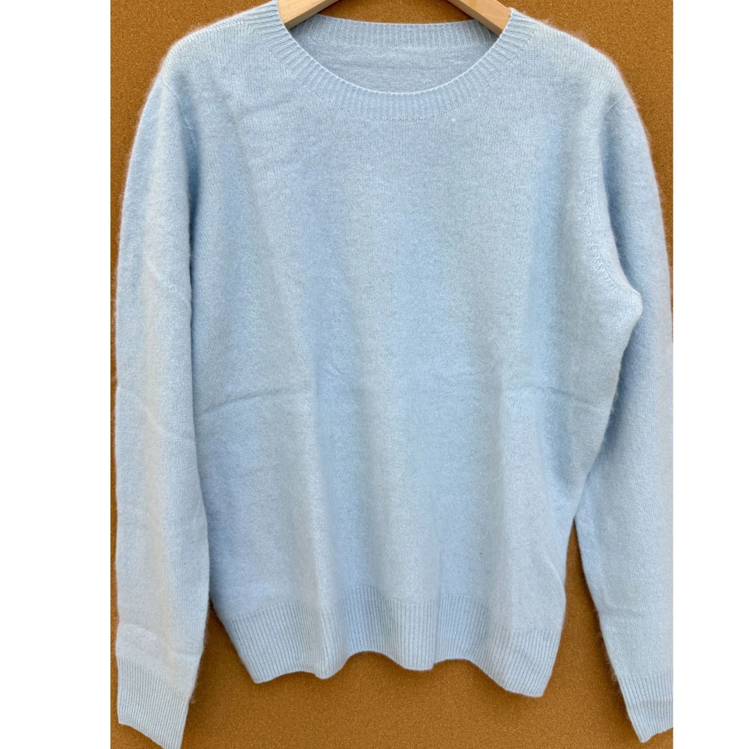 乐持壹店·【袋】【围巾浅蓝色毛衣】