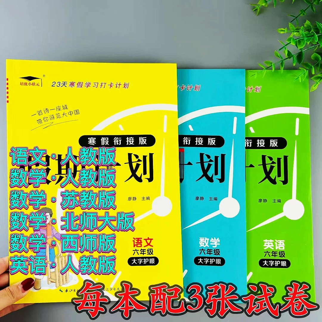 寒假作业六年级上册语文看拼音写词语阅读理解寒假衔接作业人教版