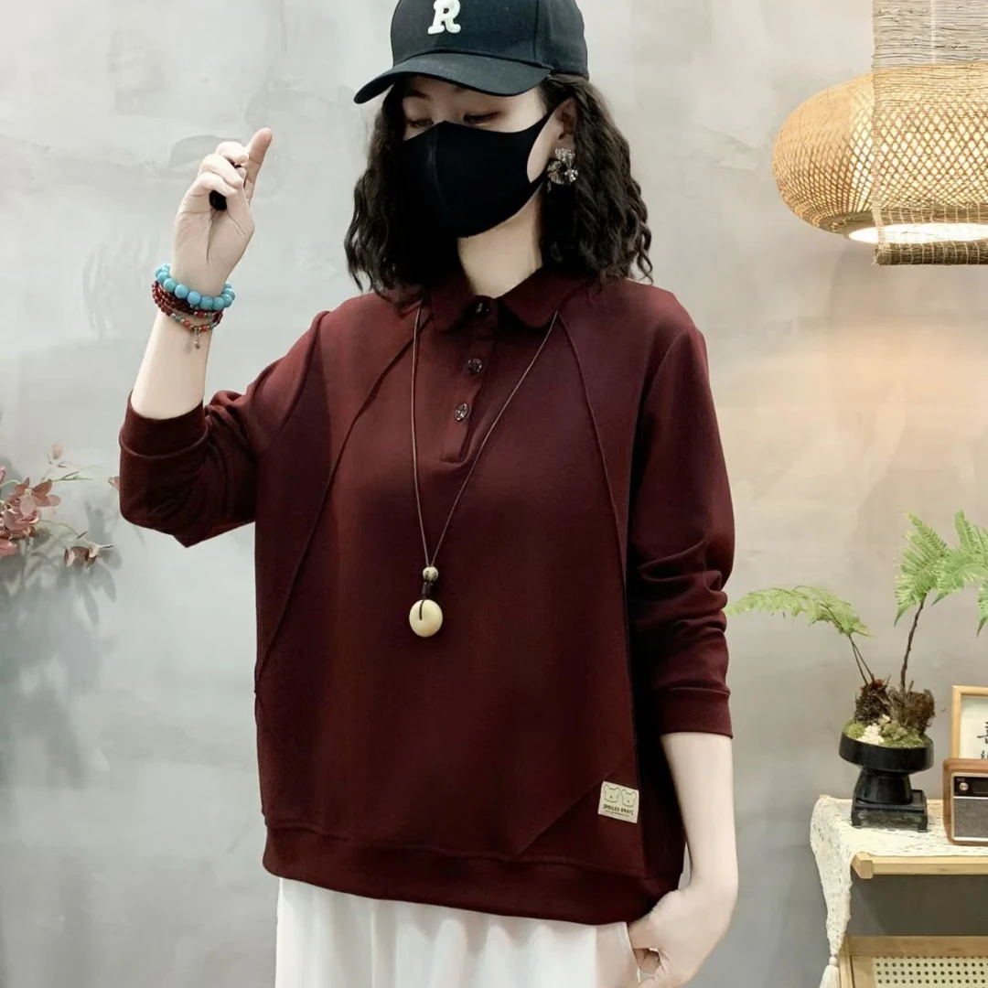 春季新款爆款高档正品洋气百搭纯色宽松显瘦长袖休闲卫衣453-1