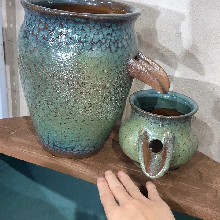 紫砂花盆花藤花盆花盆