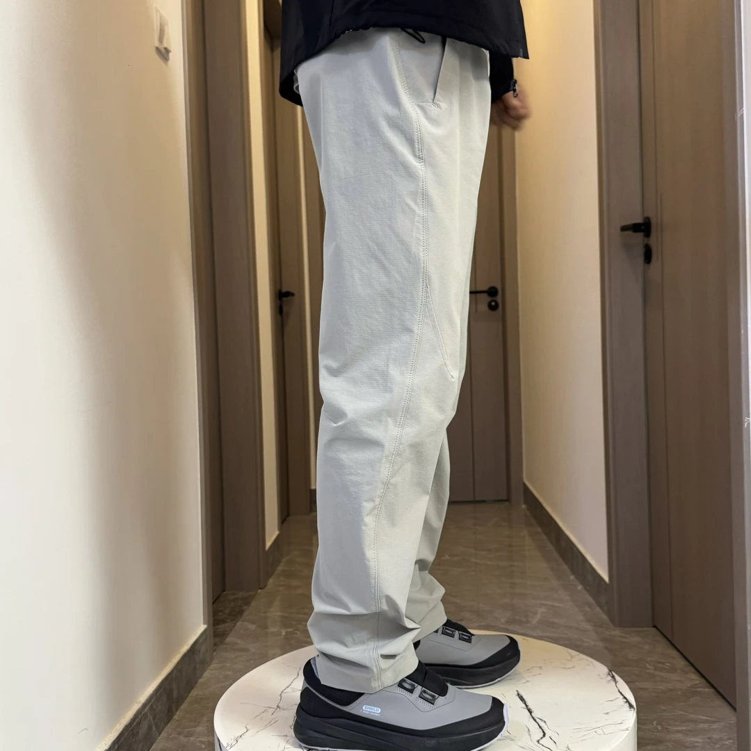 夏季松弛感！男士休闲运动商务通勤速干透气弹力耐磨立体薄款长裤