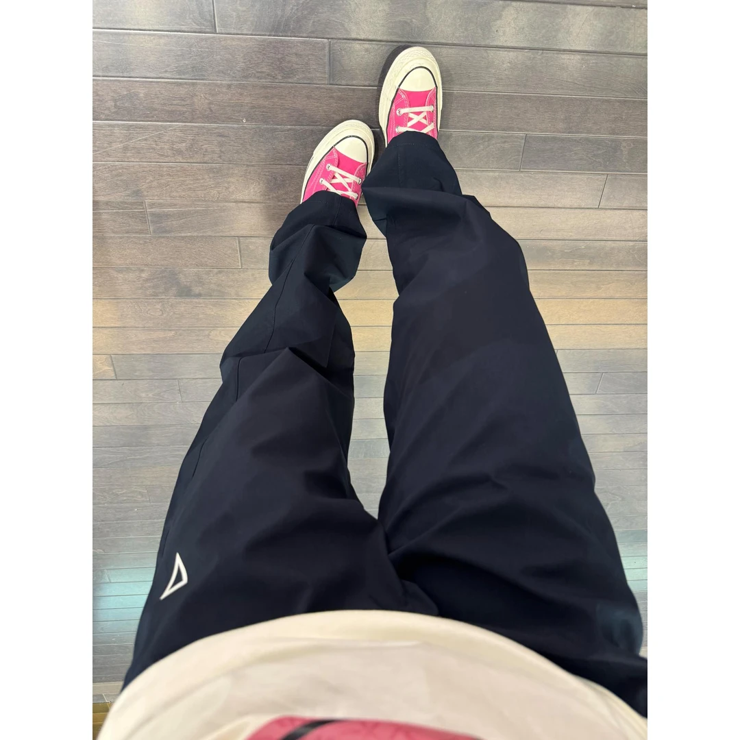 藏青色防风防水三防冲锋裤男冬季加绒加厚美式裤子户外休闲运动裤