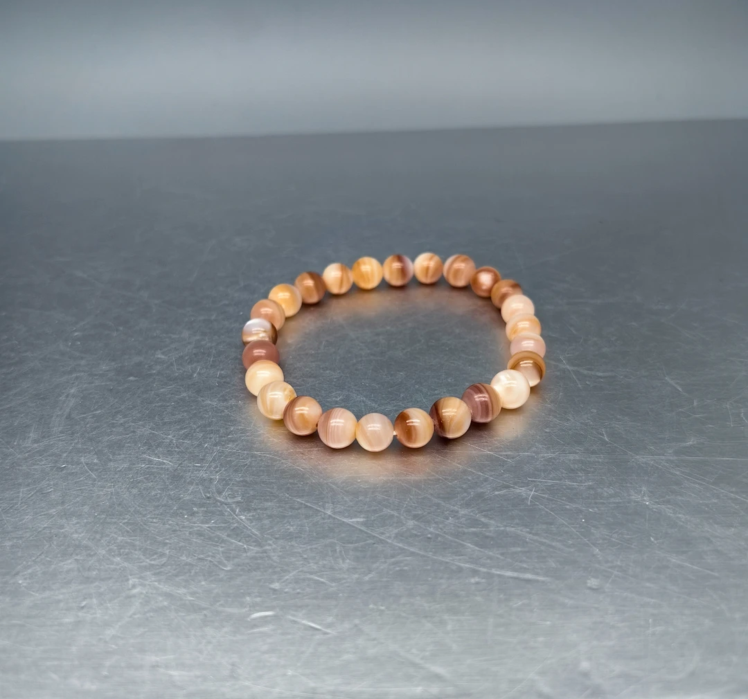 7mm 紫色贝贝 手链 单圈