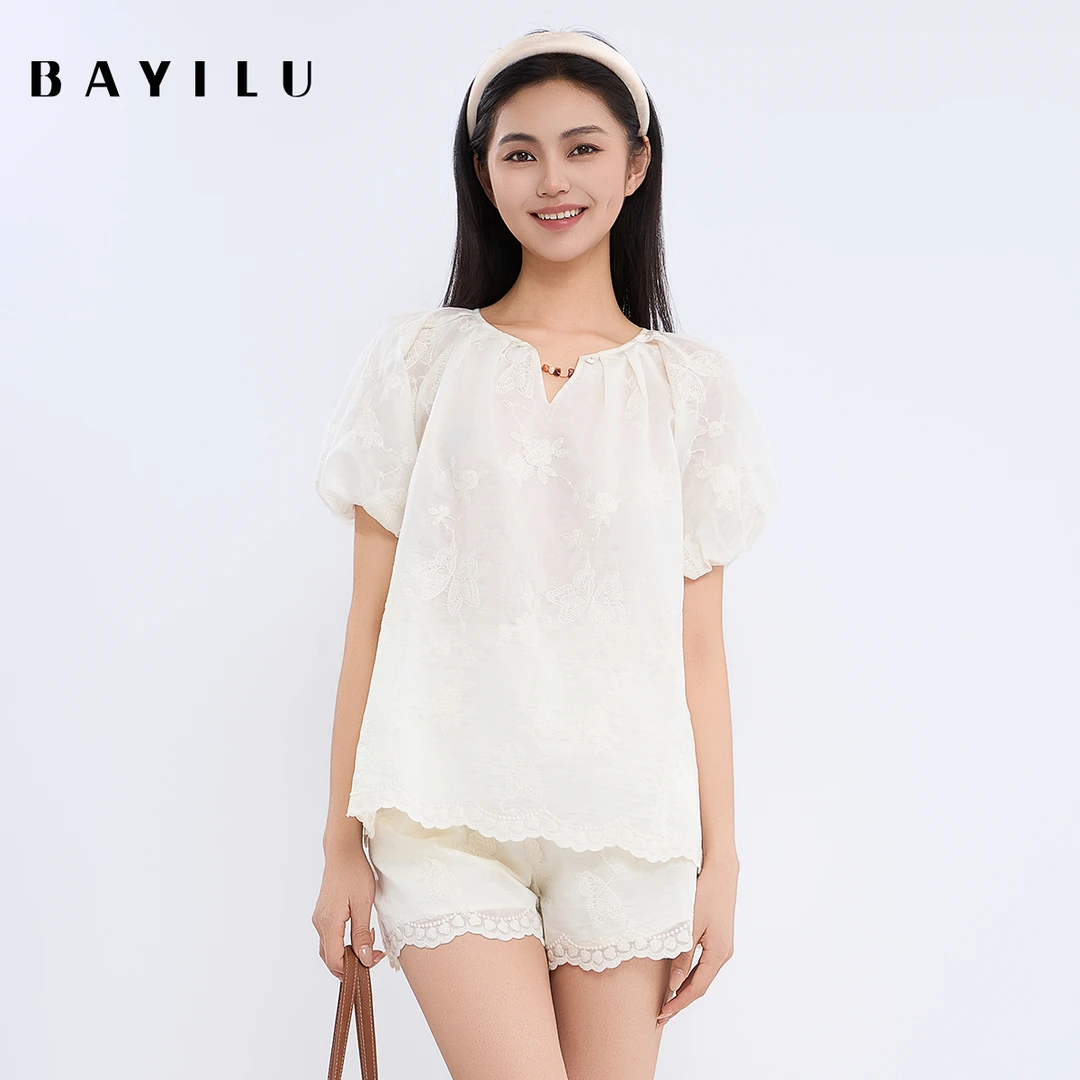 【小铃铛】芭依璐女装夏季新款时尚套装95TZ822Z